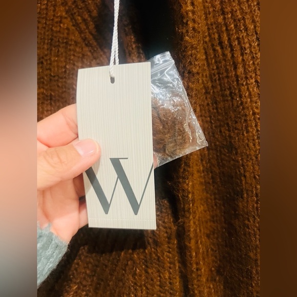 Worthington Tortoise Brown Crew Neck Ribbed Knit Sweater. Size XSmall - Picture 5 of 12